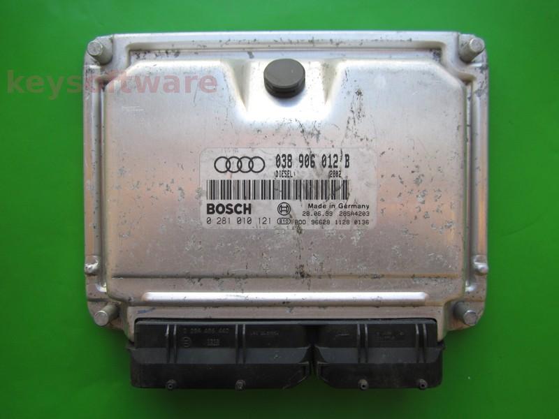 ECU Audi A3 1.9TDI 038906012B 0281010121 EDC15VM+ AGR~