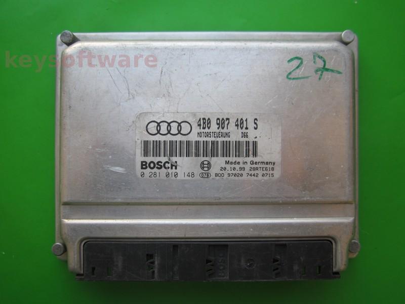 ECU Audi A6 2.5TDI 4B0907401S 0281010148 D66 EDC15M AFB