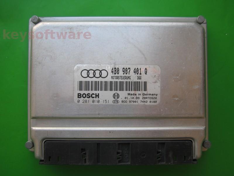 ECU Audi A6 2.5TDI 4B0907401Q 0281010151 EDC15M AFB