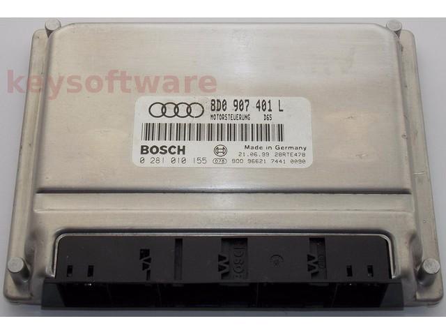 ECU Audi A4 2.5TDI 8D0907401L 0281010155 EDC15M AFB{