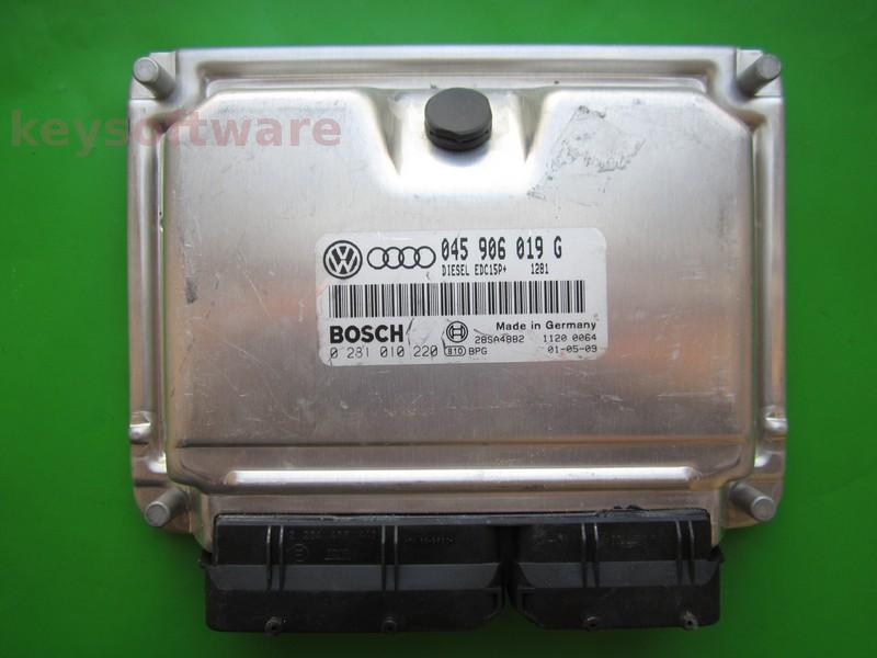ECU Audi A2 1.4TDI 045906019G 0281010220 EDC15P+ AMF }