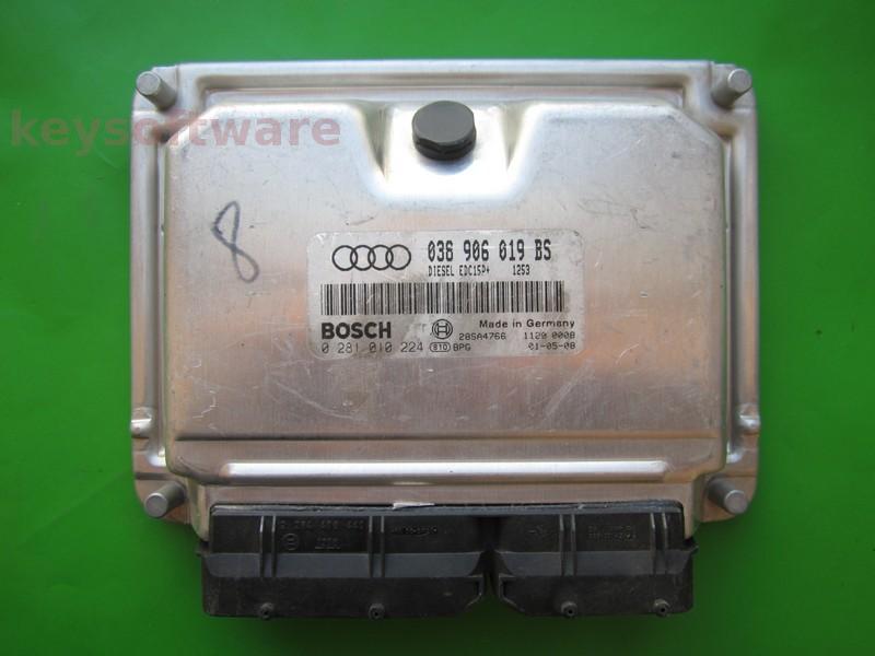 ECU Audi A6 1.9TDI 038906019BS 0281010224 EDC15P+ AJM