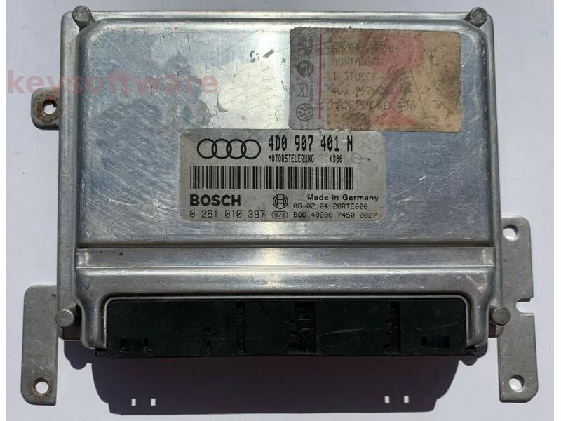 ECU Audi A8 2.5TDI 4D0907401N 0281010397 EDC15M {