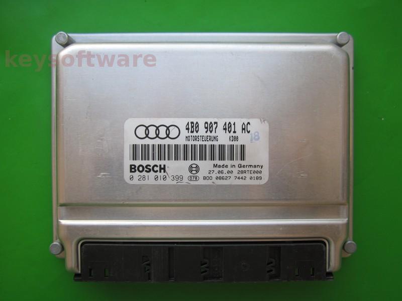 ECU Audi A6 2.5TDI 4B0907401AC 0281010399 EDC15M