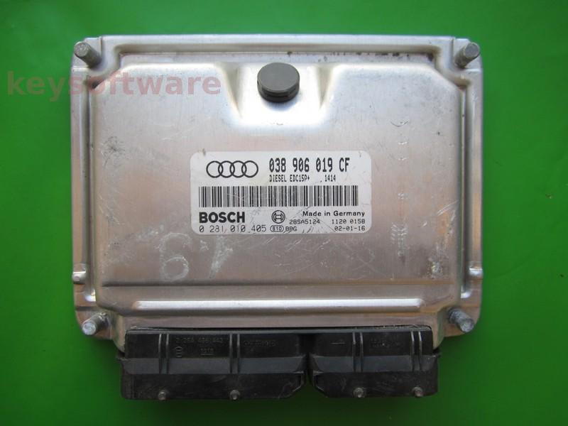 ECU Audi A6 1.9TDI 038906019CF 0281010405 EDC15P+ AWX