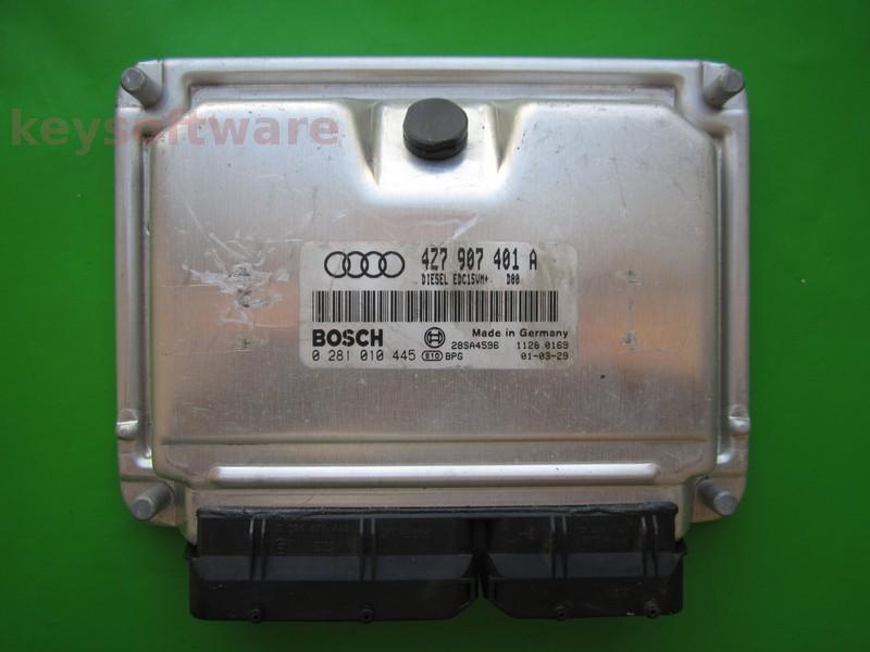 ECU Audi A6 2.5TDI 4Z7907401A 0281010445 EDC15VM+ {+