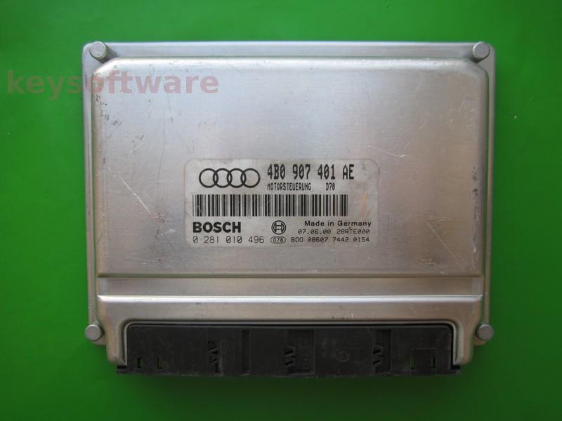 ECU Audi A6 2.5TDI 4B0907401AE 0281010496 EDC15M