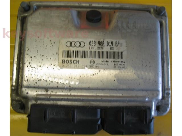 ECU Audi A3 1.9TDI 038906019EF 0281010561 EDC15P+ ASZ {+
