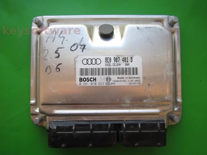ECU Audi A4 2.5TDI 8E0907401D 0281010823 EDC15VM+ AKE