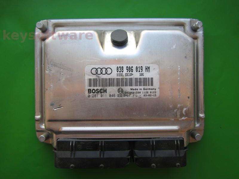 ECU Audi A6 1.9TDI 038906019HM 0281011046 EDC15P+ AVF