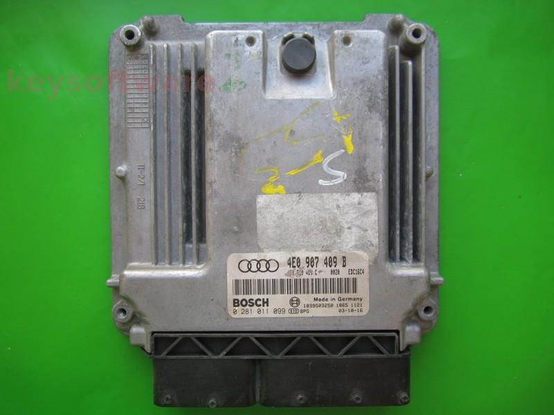 ECU Audi A8 4.0TDI 4E0907409B 0281011099 EDC16C4 ASE }