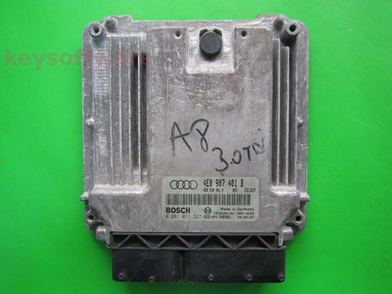 ECU Audi A8 3.0TDI 4E0907401B 0281011327 EDC16CP34