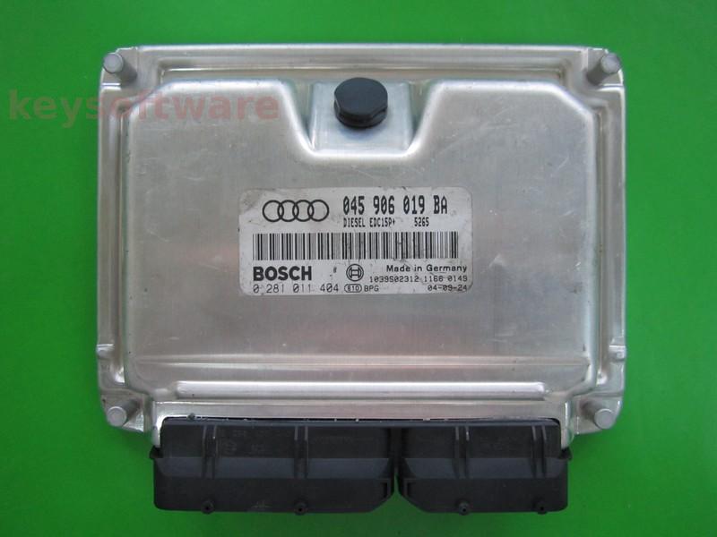 ECU Audi A2 1.4TDI 045906019BA 0281011404 EDC15P+