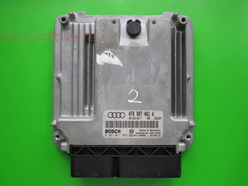 ECU Audi A6 3.0TDI 4F0907401A 0281011569 EDC16CP34