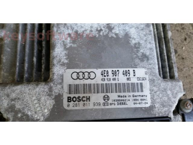 ECU Audi A8 4.0TDI 4E0907409B 0281011939 EDC16C4 ASE{+