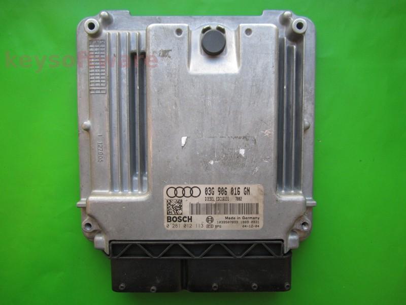 ECU Audi A4 2.0TDI 03G906016GN 0281012113 EDC16U31 BLB }