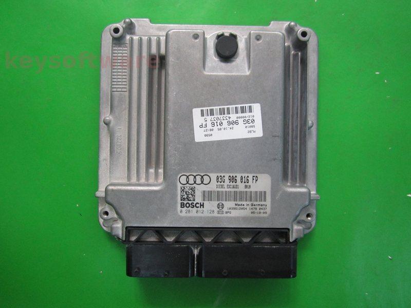 ECU Audi A4 2.0TDI 03G906016FP 0281012128 EDC16U31 BPW {