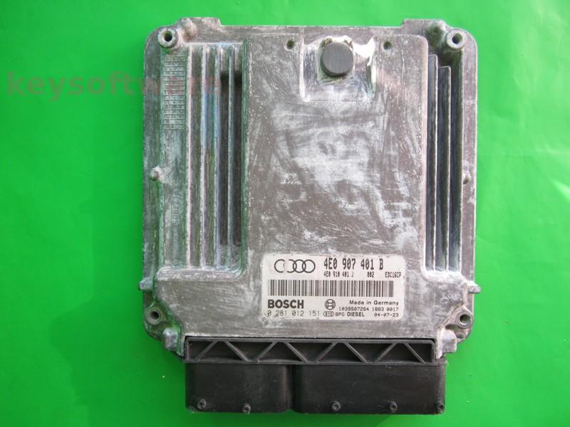 ECU Audi A8 3.0TDI 4E0907401B 0281012151 EDC16CP34