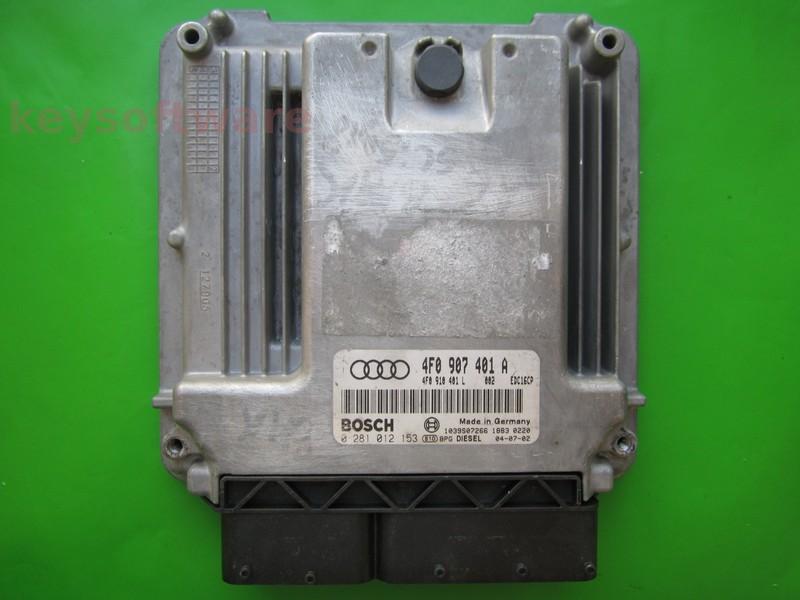ECU Audi A6 3.0TDI 4F0907401A 0281012153 EDC16CP34 }
