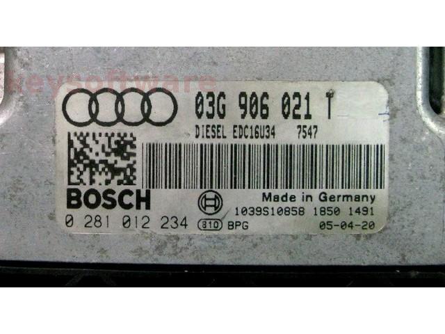 ECU Audi A3 2.0TDI 03G906021T 0281012234 EDC16U34 BMM {