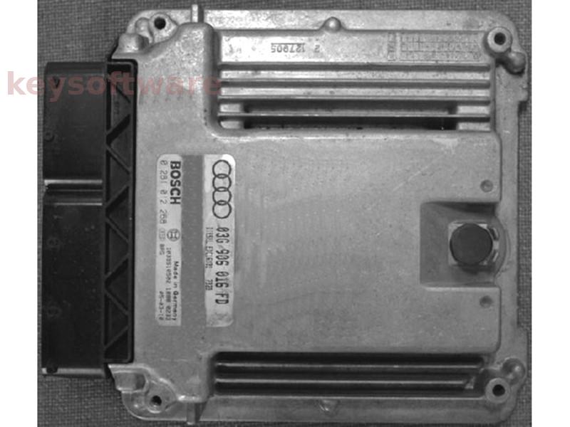 ECU Audi A4 2.0TDI 03G906016FD 0281012268 EDC16U31 BNA {+