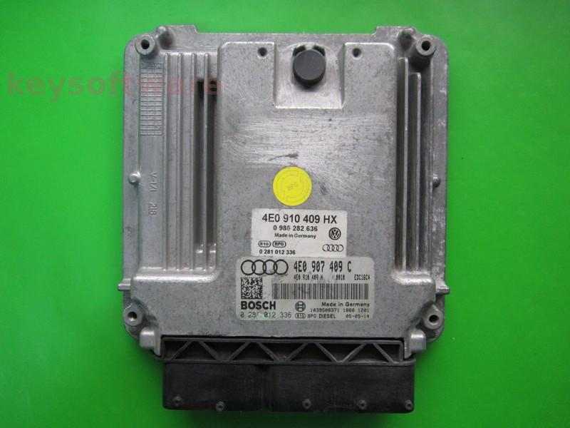ECU Audi A8 4.0TDI 4E0907409C 0281012336 EDC16C4 ASE {