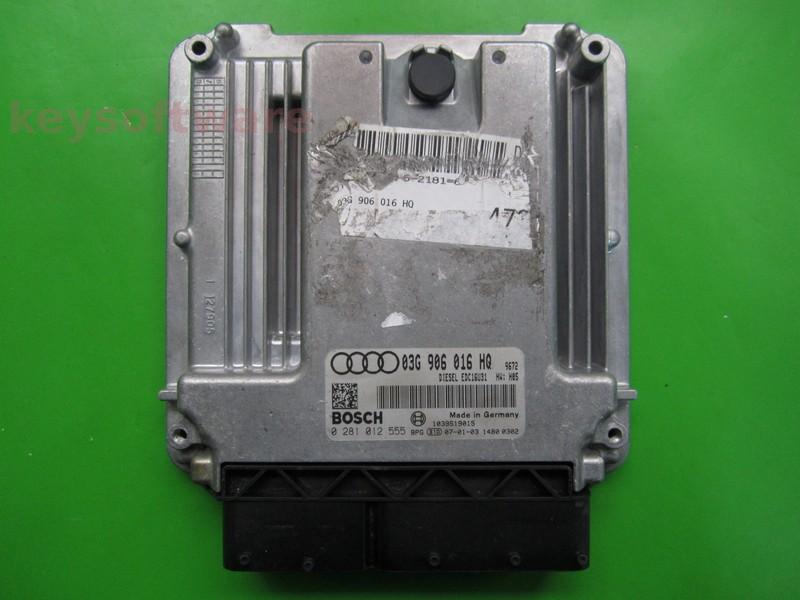 ECU Audi A6 2.0TDI 03G906016HQ 0281012555 EDC16U31 BRF {+