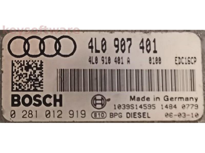 ECU Audi Q7 3.0TDI 4L0910401A 0281012919 EDC16CP34 {