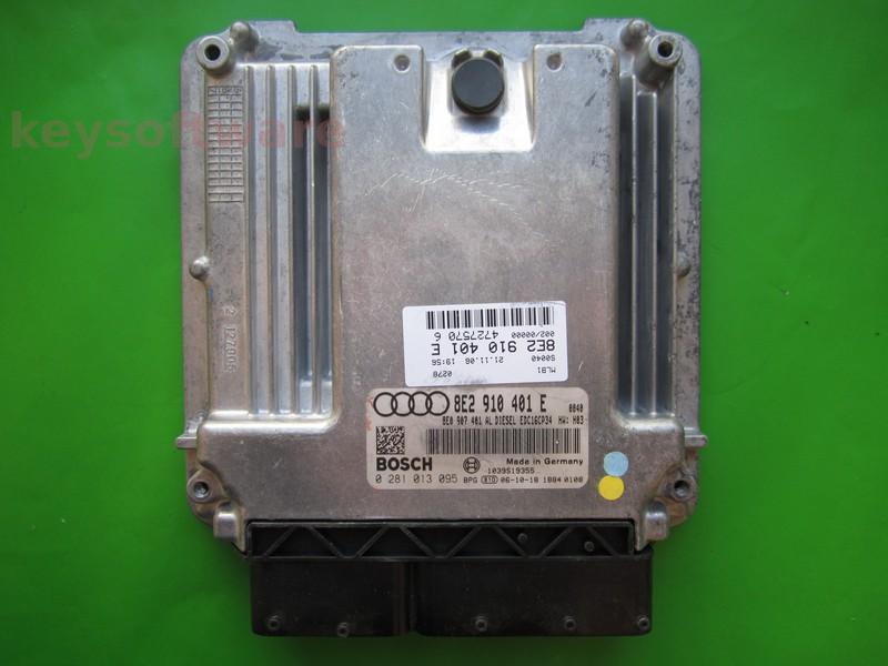 ECU Audi A4 2.7TDI 8E2910401E 0281013095 EDC16CP34 BPP H03