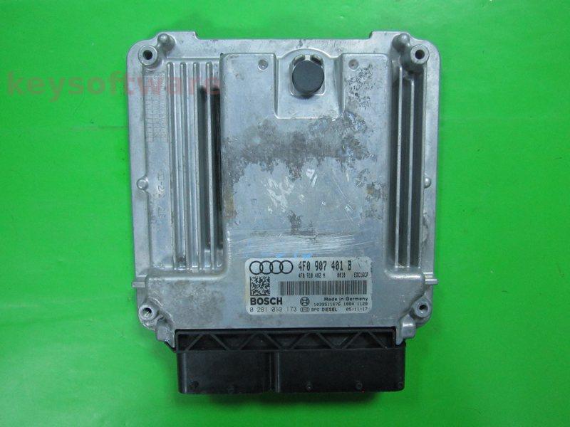 ECU Audi A6 3.0TDI 4F0907401B 0281013173 EDC16CP34 BMK{