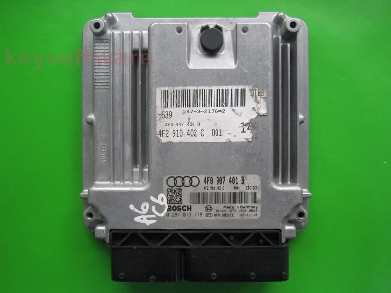 ECU Audi A6 2.7TDI 4F0907401B 0281013178 EDC16CP34 BPP