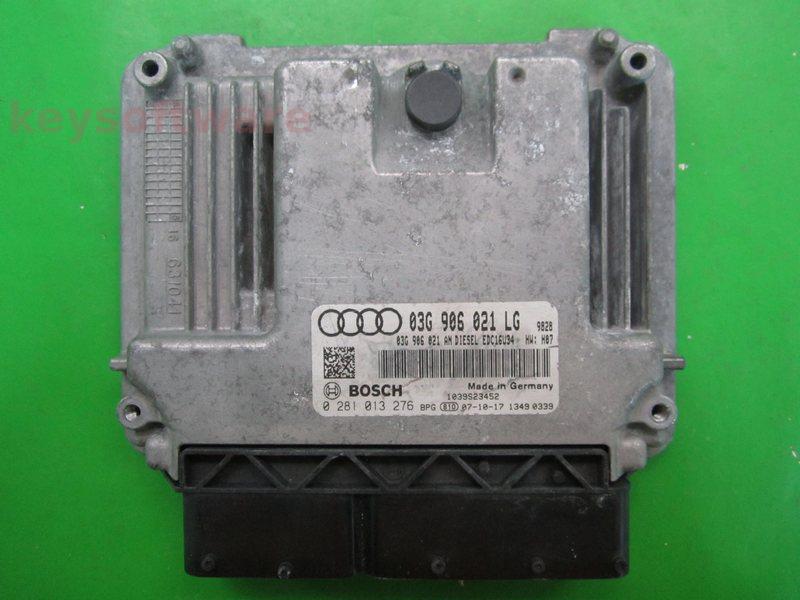 ECU Audi A3 2.0TDI 03G906021LG 0281013276 EDC16U34 BKD H07