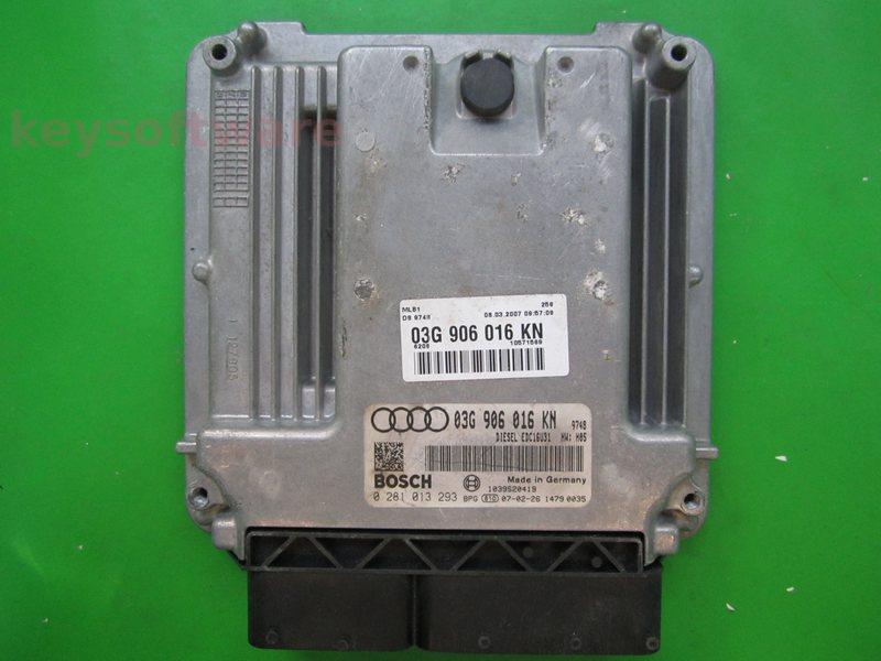 ECU Audi A4 2.0TDI 03G906016KN 0281013293 EDC16U31 BPW H05