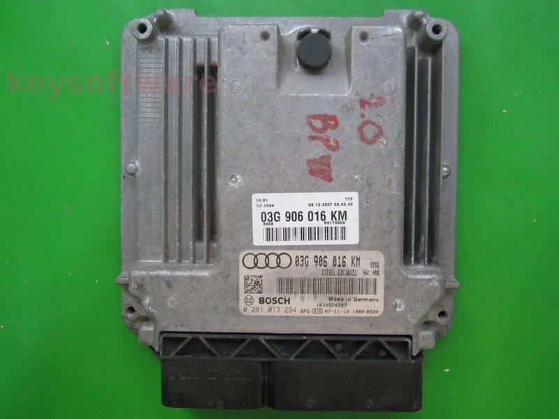ECU Audi A4 2.0TDI 03G906016KM 0281013294 EDC16U34 H06