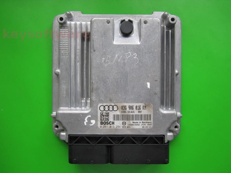 ECU Audi A4 2.0TDI 03G906016KM 0281013294 EDC16U34