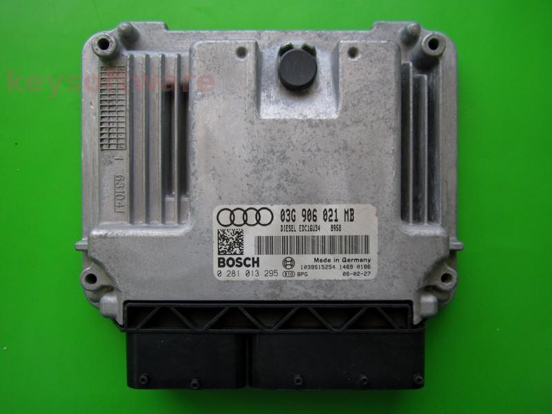 ECU Audi A3 1.9TDI 03G906021MB 0281013295 EDC16U34 BLS