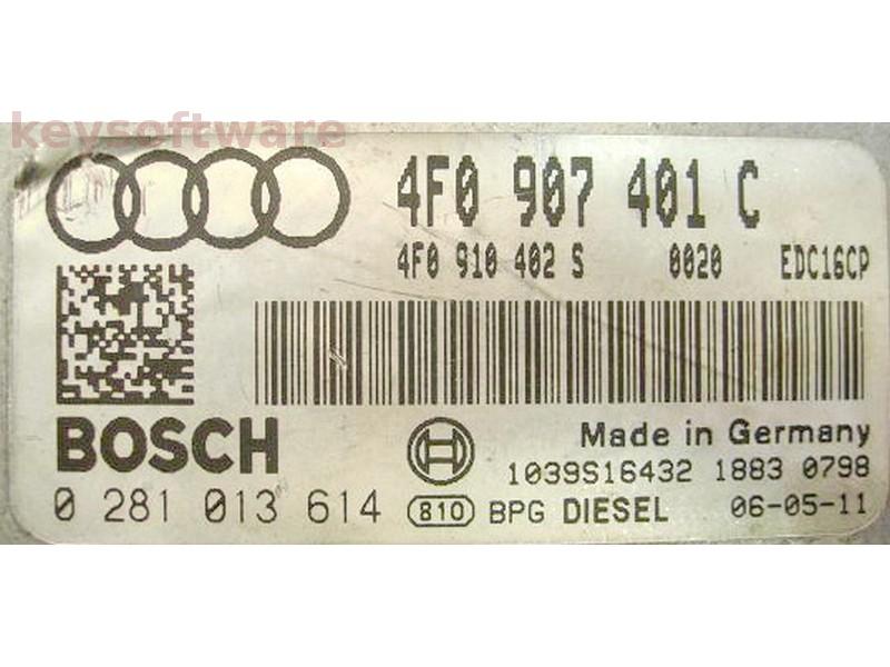 ECU Audi A6 2.7TDI 4F0907401C 0281013614 EDC16CP34 ASB{