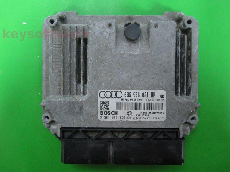 ECU Audi A3 1.9TDI 03G906021HP 0281013625 EDC16U34 BLS H05 {+
