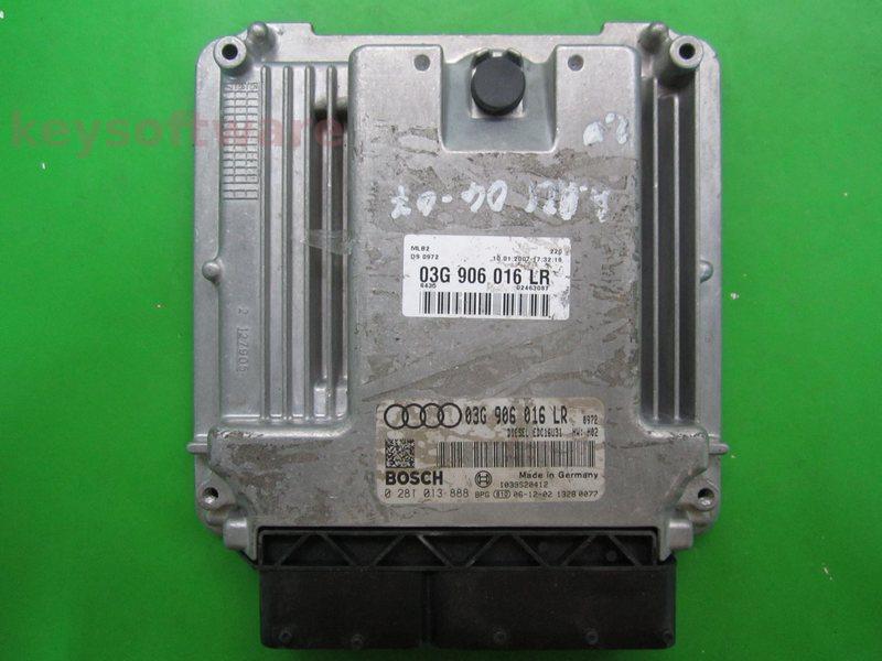 ECU Audi A4 2.0TDI 03G906016LR 0281013888 EDC16U31 BRE H02
