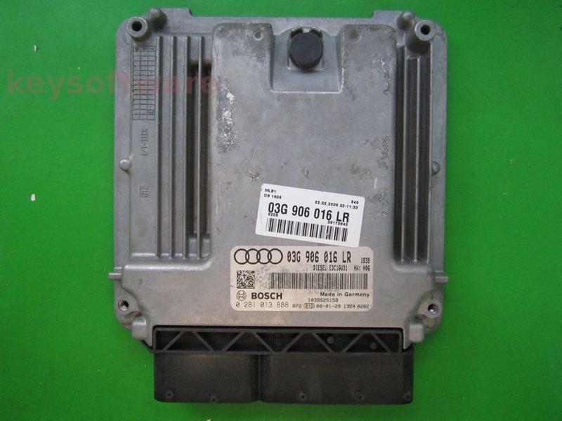 ECU Audi A4 2.0TDI 03G906016LR 0281013888 EDC16U31 BRE H06