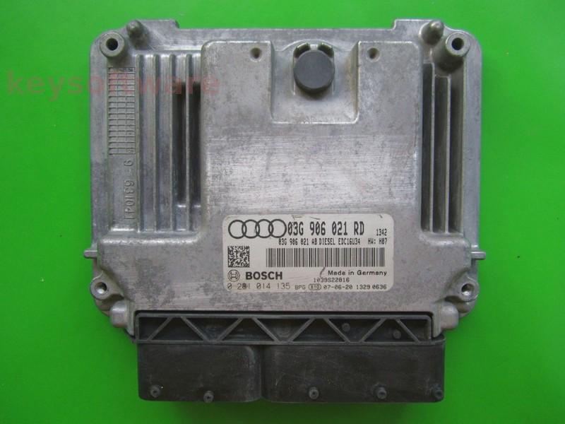 ECU Audi A3 1.9TDI 03G906021RD 0281014135 EDC16U34 H07