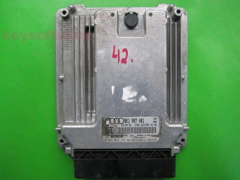 ECU Audi A4 2.7TDI 8K1907401 0281014145 EDC17CP04 CAMA H01