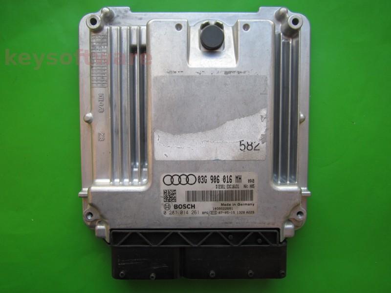 ECU Audi A6 2.0TDI 03G906016MH 0281014261 EDC16U31 BRE H05