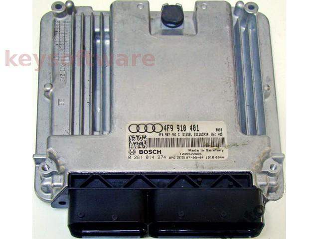 ECU Audi A6 3.0TDI 4F0907401C 0281014274 EDC16CP34 ASB{