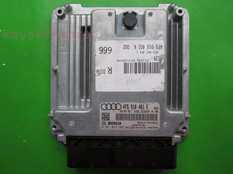 ECU Audi A6 2.7TDI 4F5910401K 0281014382 EDC16CP34 BPP H05