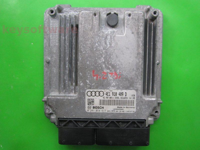 ECU Audi A8 4.2TDI 4E1910409D 0281014617 EDC16CP34 BVN +{