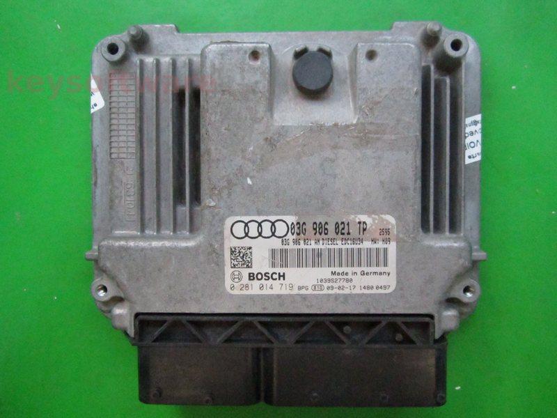 ECU Audi A3 1.9TDI 03G906021TP 0281014719 EDC16U34 H09