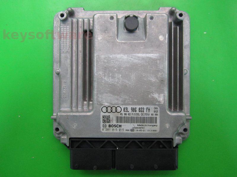 ECU Audi A6 2.0TDI 03L906022FH 0281015015 EDC17CP14 CAHA H04