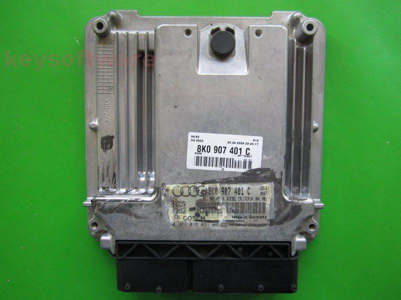 ECU Audi A4 3.0TDI 8K0907401C 0281015031 EDC17CP14 CCWA H01
