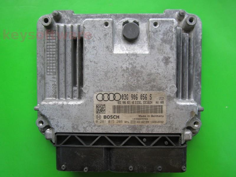 ECU Audi A3 1.9TDI 03G906056S 0281015208 EDC16U34 H09